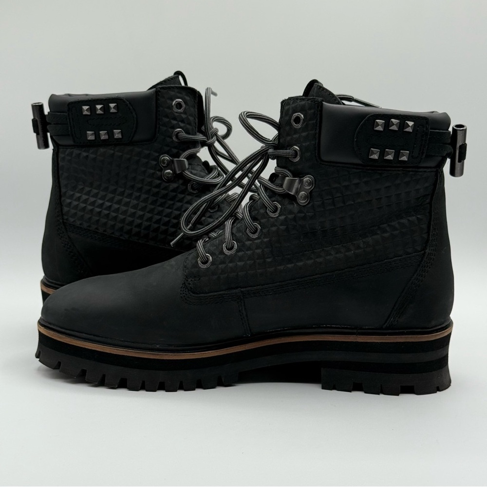 Mark Nason Skechers Lumber Jill Black Leather Combat Boots Women 9 - Picture 11 of 16